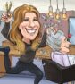 Karikatuur 25-jarig Jubileum Chantal, gemaakt door Sandor